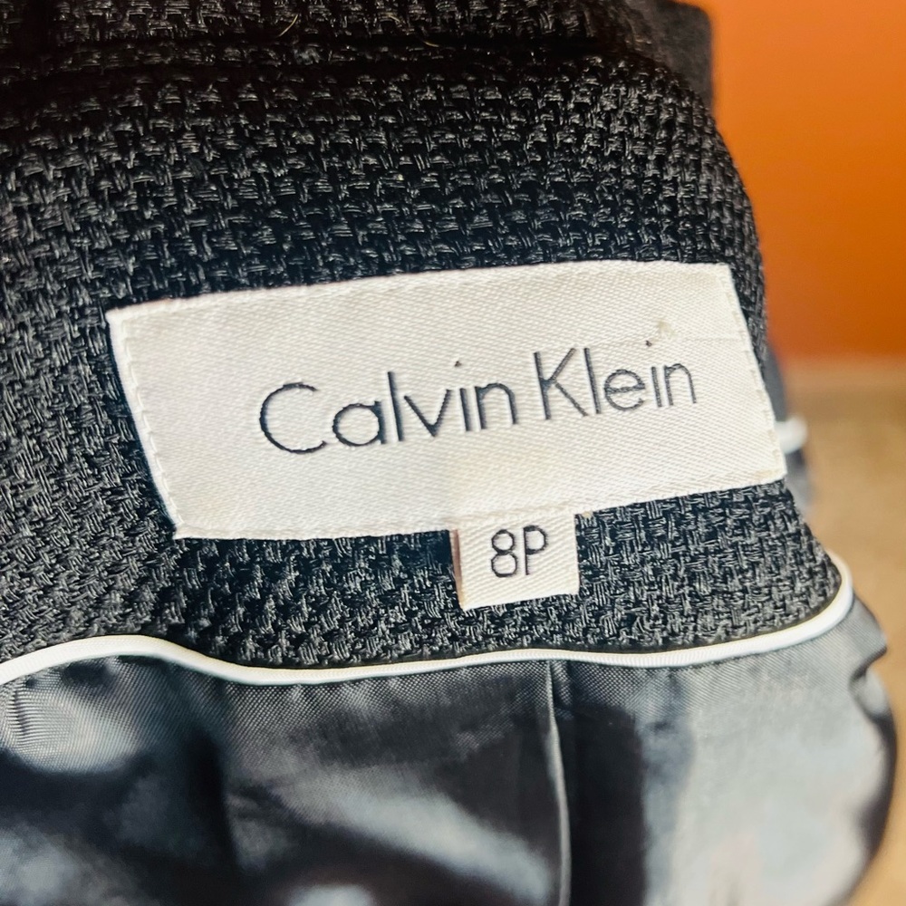 Calvin Klein Charcoal Gray Women's Blazer - Picture 5 of 5